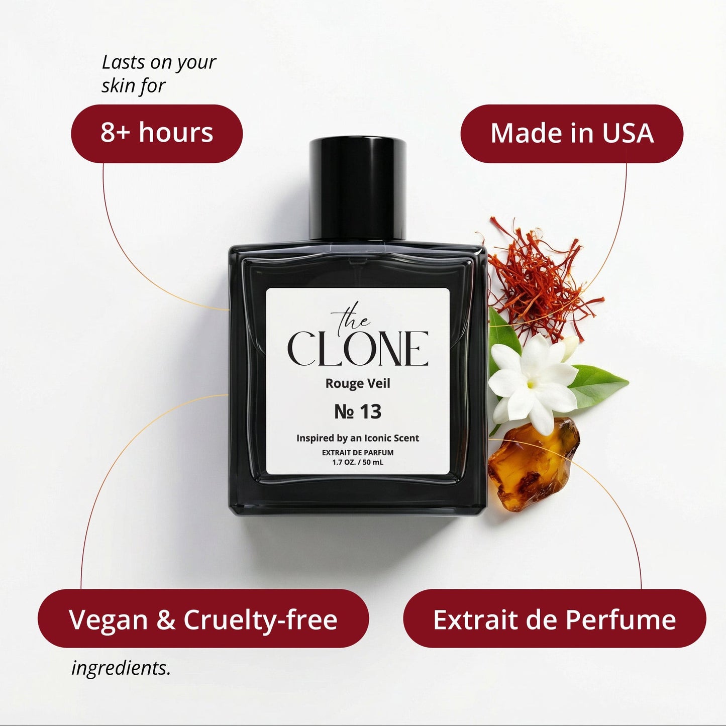 Rouge Veil No. 13 inspired by Baccarat Rouge 540 - The CLONE Store